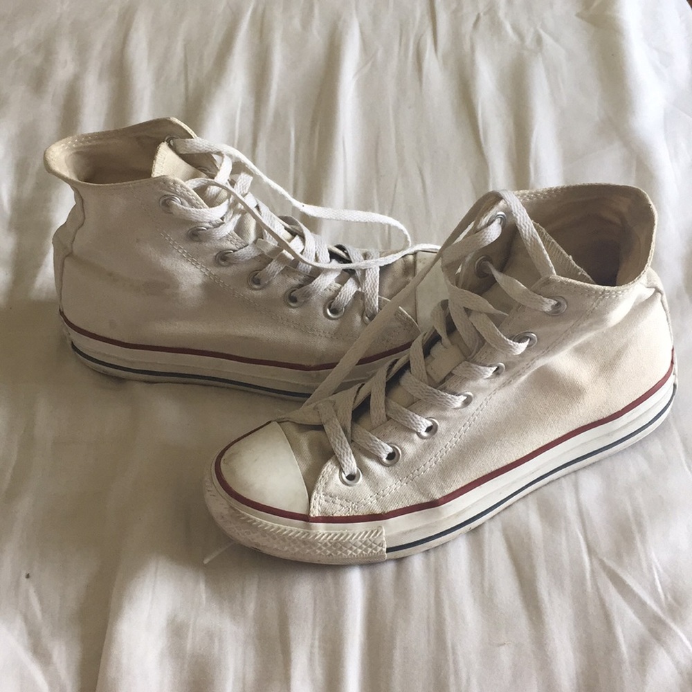 Converse high tops - American white